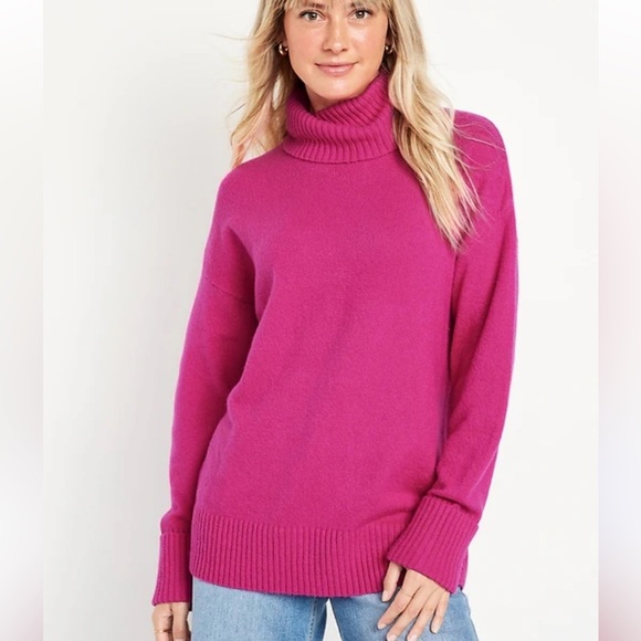 Old Navy Fuchsia Turtleneck Sweater - Picture 1 of 4